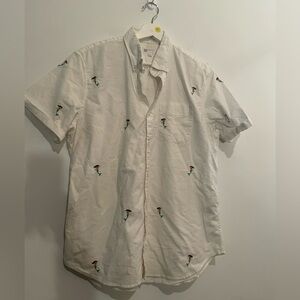 GAP Embroidered‎ Hula Girl Shirt medium